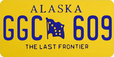 AK license plate GGC609