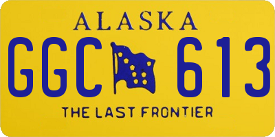 AK license plate GGC613