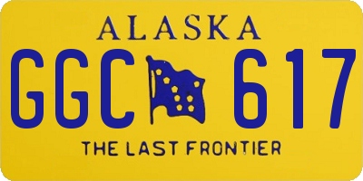 AK license plate GGC617