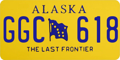 AK license plate GGC618