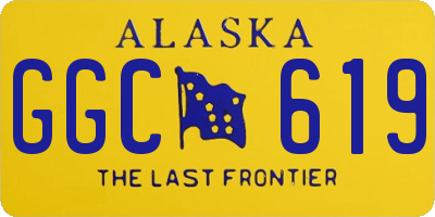 AK license plate GGC619