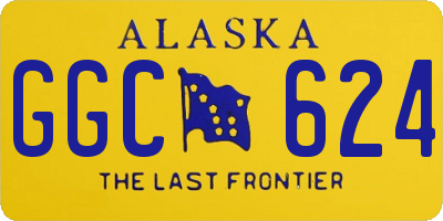 AK license plate GGC624