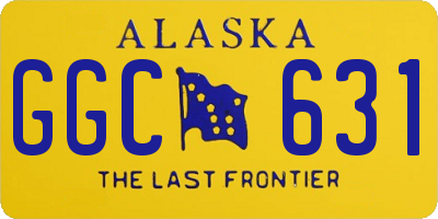 AK license plate GGC631