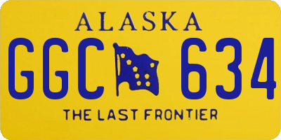 AK license plate GGC634
