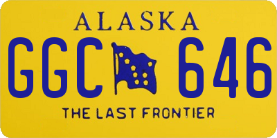 AK license plate GGC646