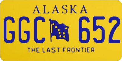 AK license plate GGC652