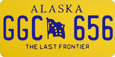 AK license plate GGC656