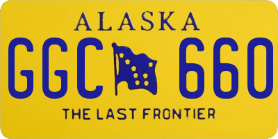 AK license plate GGC660