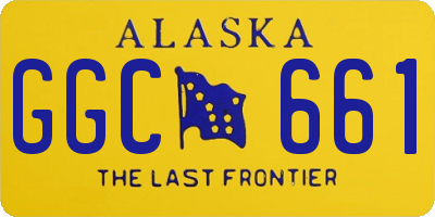 AK license plate GGC661