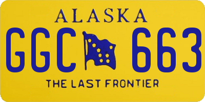 AK license plate GGC663
