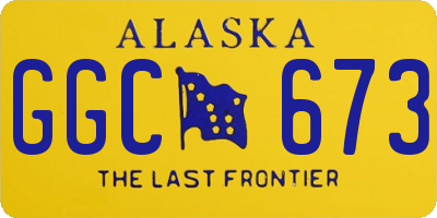AK license plate GGC673