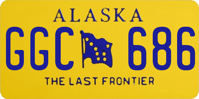 AK license plate GGC686
