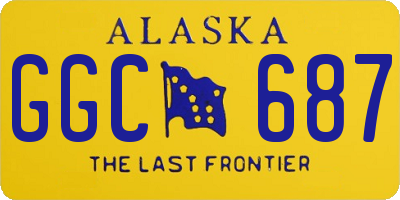 AK license plate GGC687