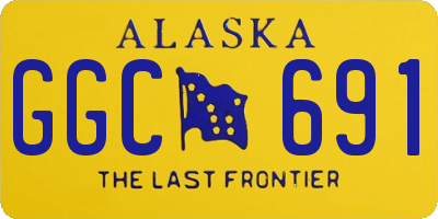 AK license plate GGC691