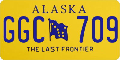 AK license plate GGC709