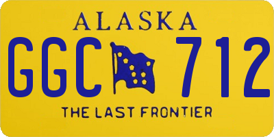 AK license plate GGC712