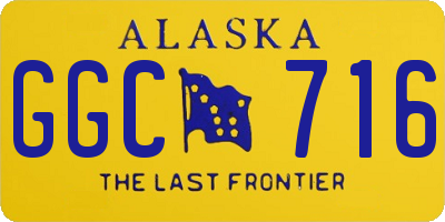AK license plate GGC716