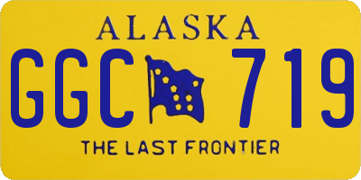 AK license plate GGC719