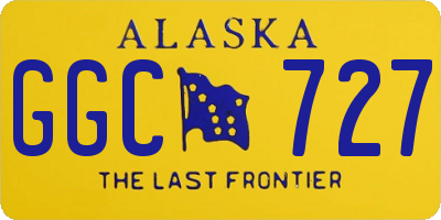 AK license plate GGC727