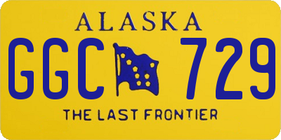 AK license plate GGC729
