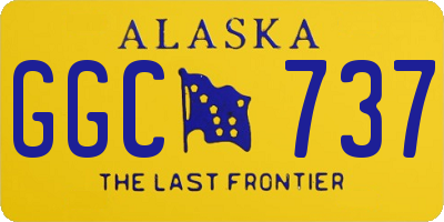 AK license plate GGC737