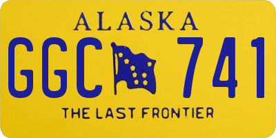 AK license plate GGC741