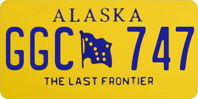 AK license plate GGC747