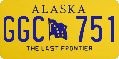 AK license plate GGC751