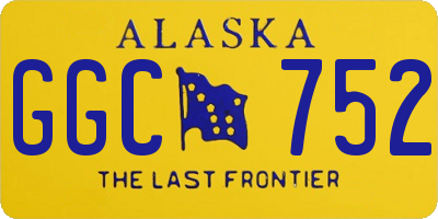 AK license plate GGC752