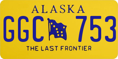 AK license plate GGC753