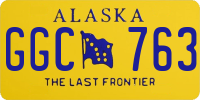 AK license plate GGC763