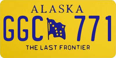 AK license plate GGC771