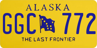 AK license plate GGC772