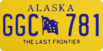 AK license plate GGC781