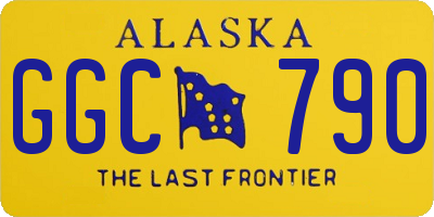 AK license plate GGC790