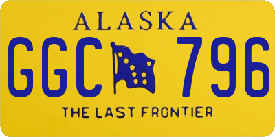 AK license plate GGC796