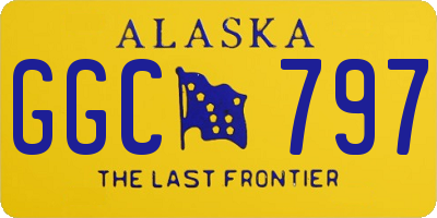 AK license plate GGC797