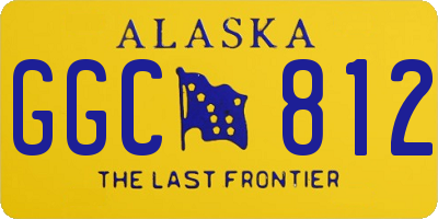 AK license plate GGC812