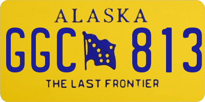 AK license plate GGC813