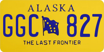 AK license plate GGC827