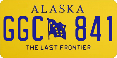 AK license plate GGC841