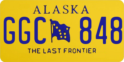 AK license plate GGC848