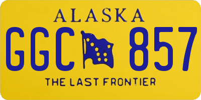 AK license plate GGC857