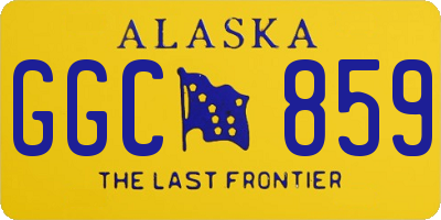 AK license plate GGC859