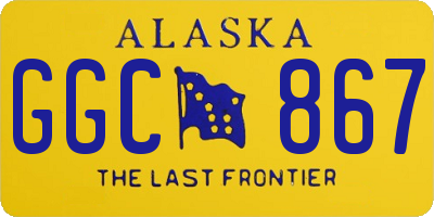 AK license plate GGC867