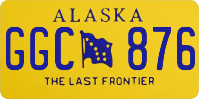 AK license plate GGC876