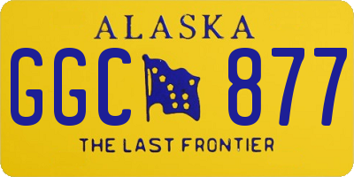 AK license plate GGC877