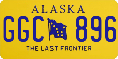 AK license plate GGC896
