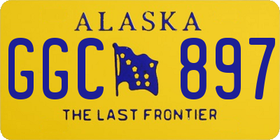 AK license plate GGC897
