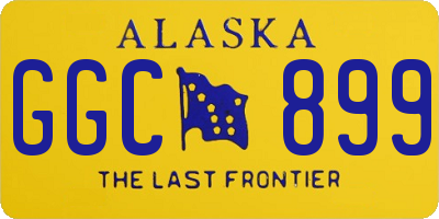 AK license plate GGC899